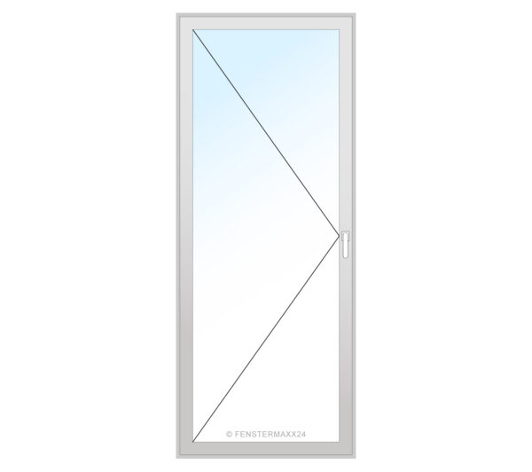 Aluplast PVC Balkontür 500 x 1920 (Gesamt mit Zusätzen: B 500 x H 1920 ) Innen: Weiss (ohne Dekorfarbe) Aussen: Weiss (ohne Dekorfarbe)