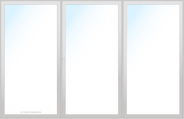 Drutex PVC HS Tür 3000 x 1400 (Gesamt mit Zusätzen: B 3000 x H 1400 ) Innen: Weiss (ohne Dekorfarbe) Aussen: Weiss (ohne Dekorfarbe)