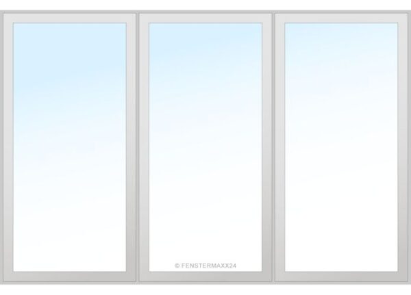 Salamander PVC Fenster 2150 x 1350 (Gesamt mit Zusätzen: B 2150 x H 1350 ) Innen: Weiss (ohne Dekorfarbe) Aussen: Weiss (ohne Dekorfarbe)