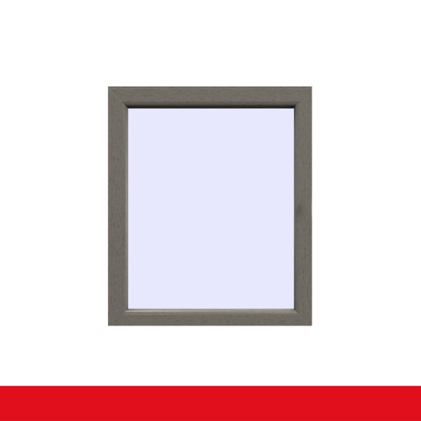 Festverglasung einflügeliges Fenster | Betongrau