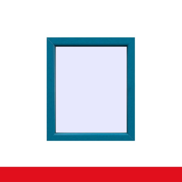 Festverglasung Rahmen Brillantblau