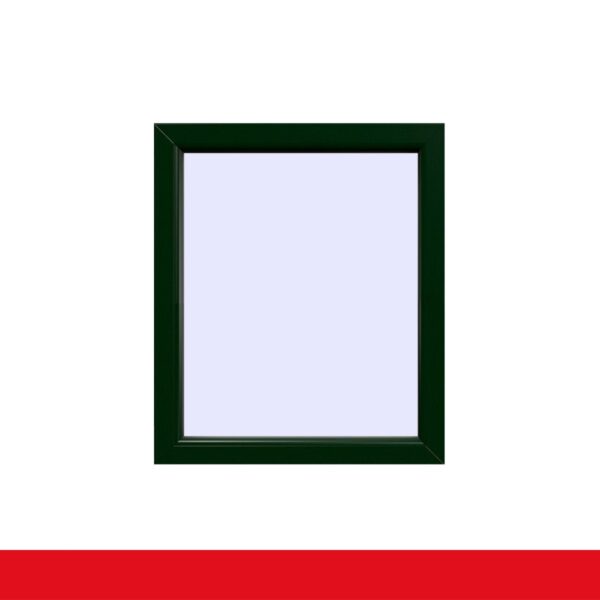 Festverglasung einflügeliges Fenster | Dunkelgrün