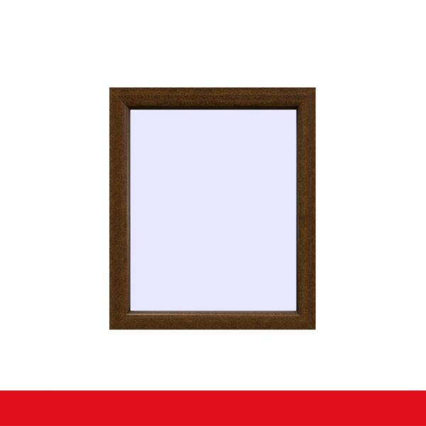 Festverglasung einflügeliges Fenster | Nussbaum