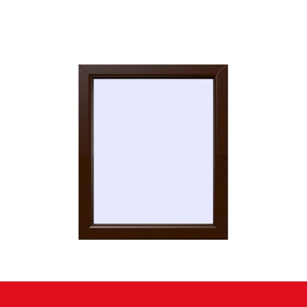 Festverglasung einflügeliges Fenster | Schokobraun