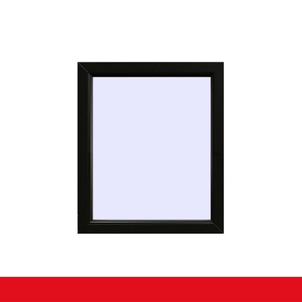 Festverglasung einflügeliges Fenster | Schwarzbraun