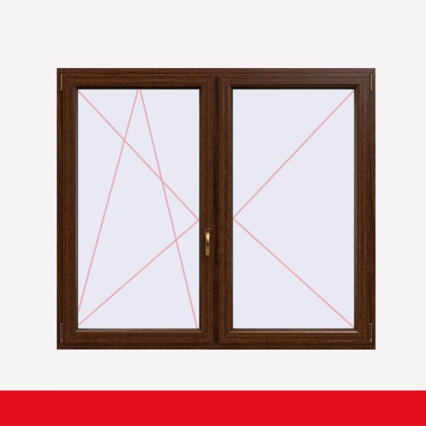 Stulpfenster Macore  beidseitig 2 flg. D/DK Kunststofffenster mit Stulp