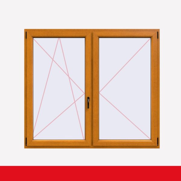 Stulpfenster Oregon beidseitig 2 flg. D/DK Kunststofffenster mit Stulp