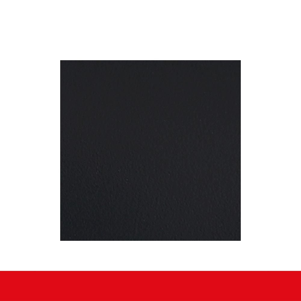 2-flüglige Balkontür Kunststoff Pfosten Anthrazit Glatt – Bild 4