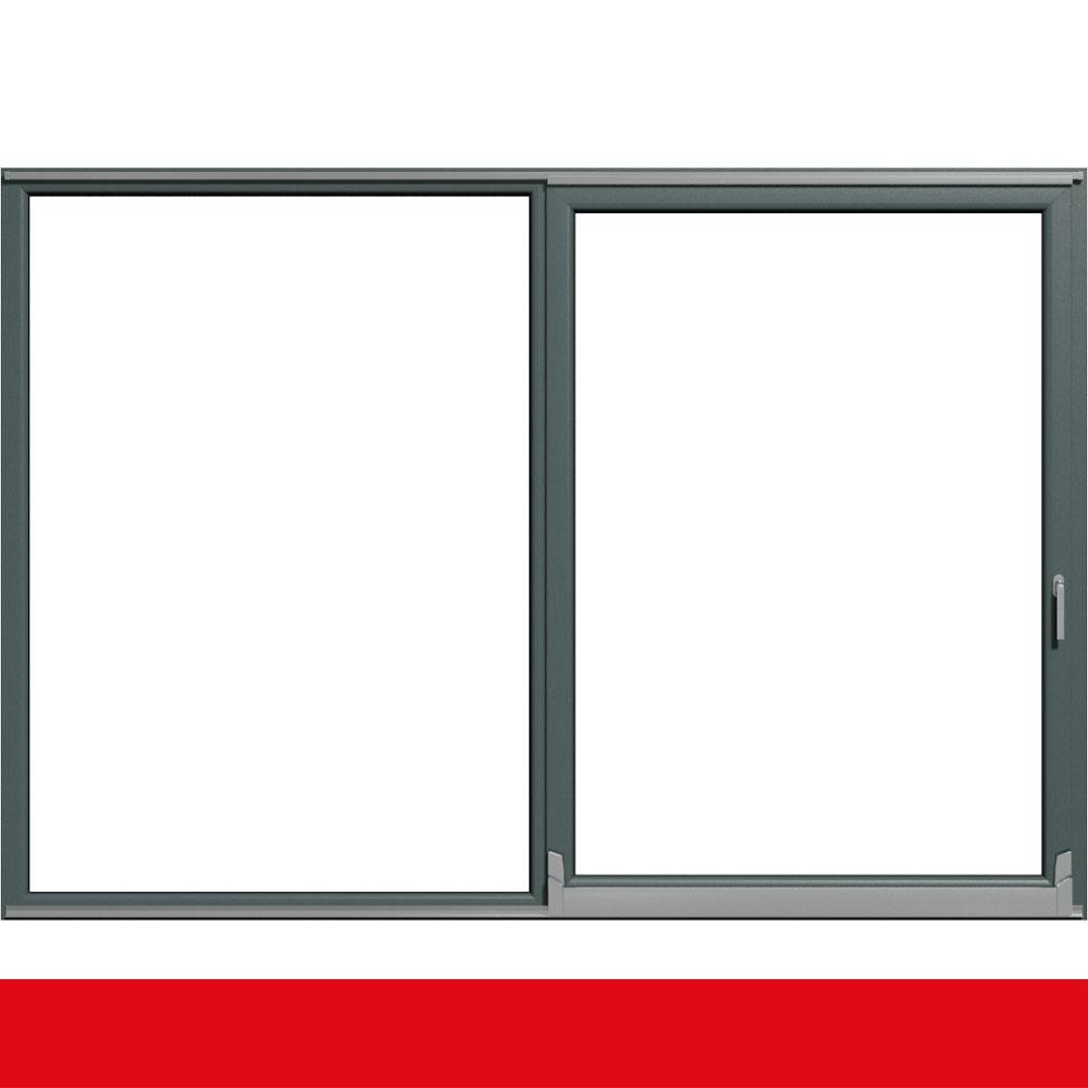 Parallel Schiebe Kipp Schiebetür PSK Kunststoff Basaltgrau beidseitig – Bild 2