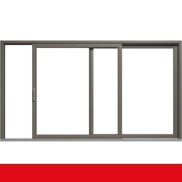 Hebe- Schiebetür Kunststoff Betongrau
