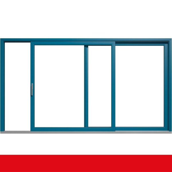 Hebe- Schiebetür Kunststoff Brillantblau