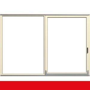 Parallel Schiebe Kipp Schiebetür PSK Kunststoff Cremeweiß beidseitig