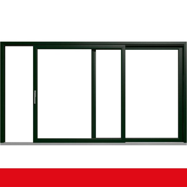 Hebe- Schiebetür Kunststoff Dunkelgrün
