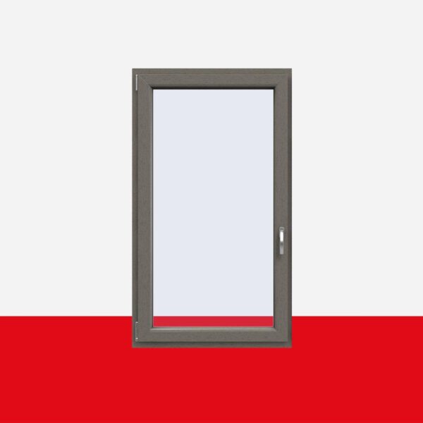 Kunststofffenster Betongrau (Innen und Außen) Dreh Kipp Fenster 1 flg.