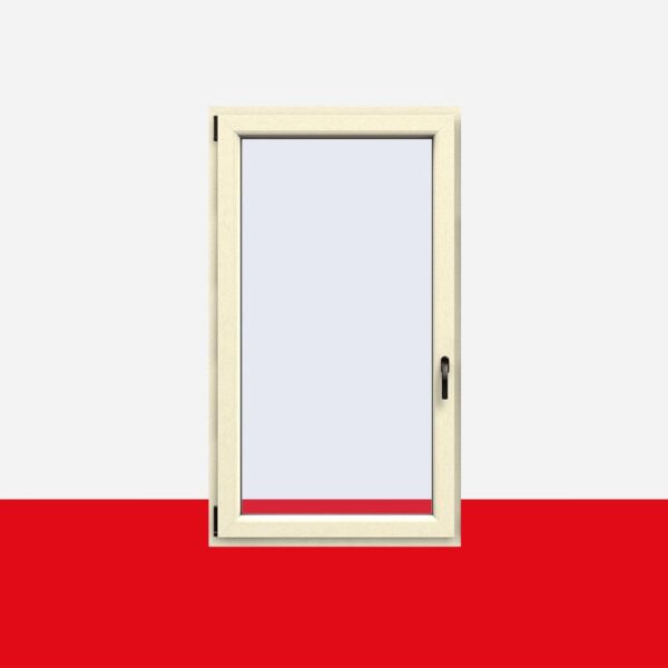 Kunststofffenster Cremeweiß (Innen und Außen) Dreh Kipp Fenster 1 flg.