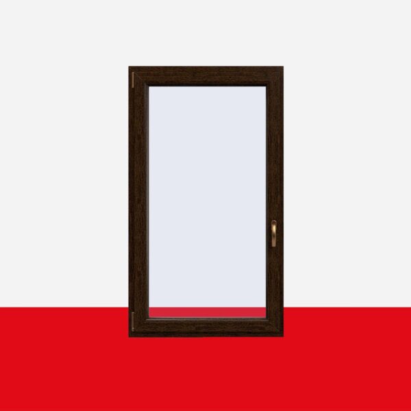 Kunststofffenster Eiche Dunkel (Innen und Außen) Dreh Kipp Fenster 1 flg.