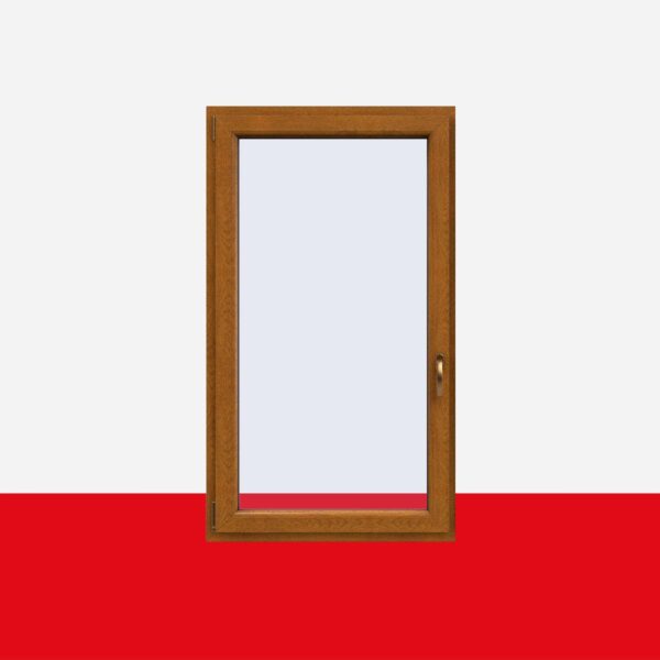 Kunststofffenster Golden Oak (Innen und Außen) Dreh Kipp Fenster 1 flg.