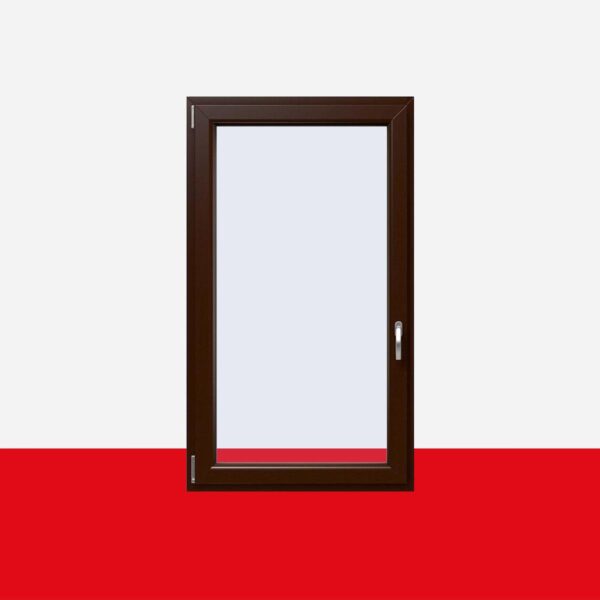 Kunststofffenster Schokobraun (Innen und Außen) Dreh Kipp Fenster 1 flg.