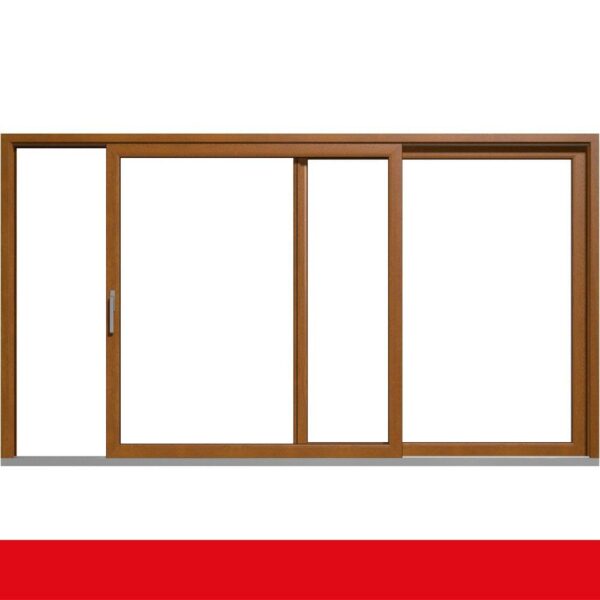 Hebe- Schiebetür Kunststoff Golden Oak