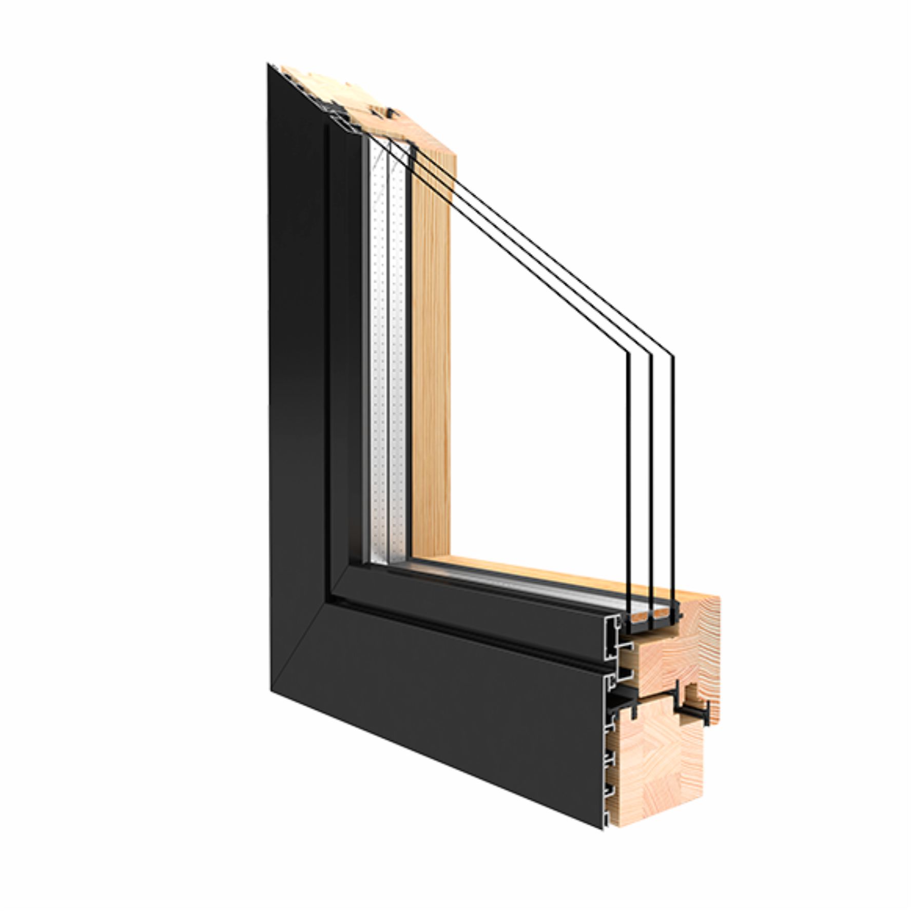 Holz Alu Fenster Drutex Duoline 88 Kiefer Fenster alle Größen