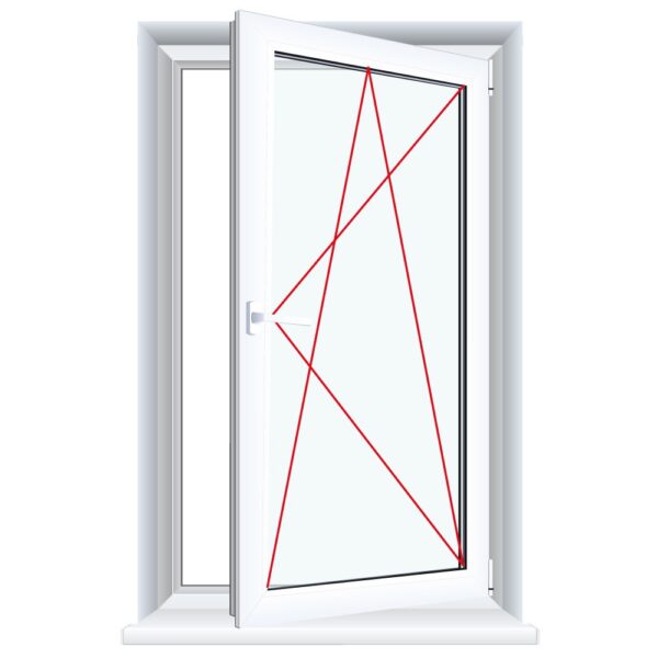 Kunststofffenster Drutex IGLO Energy Classic Fenster 1-flüglig Dreh-Kipp