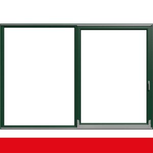 Parallel Schiebe Kipp Schiebetür PSK Kunststoff Moosgrün beidseitig