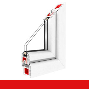 3-flügliges Kunststofffenster DK/D/DK Weiß FX