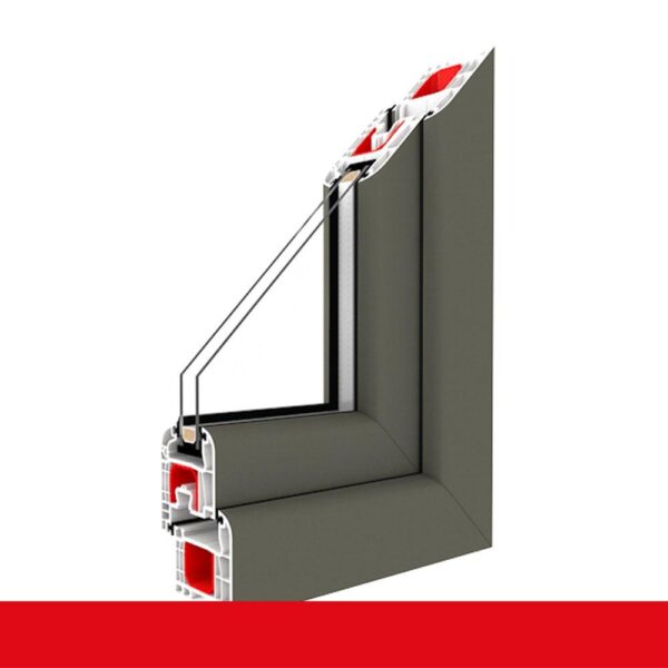 Kellerfenster Basaltgrau Glatt