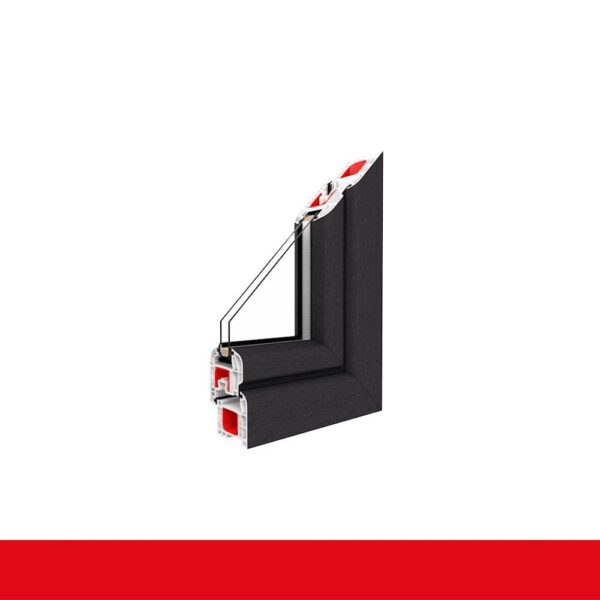Kellerfenster Crown Platin 4 Sicherheitspilzzapfen abschließbarer Griff / Dreh/Kipp