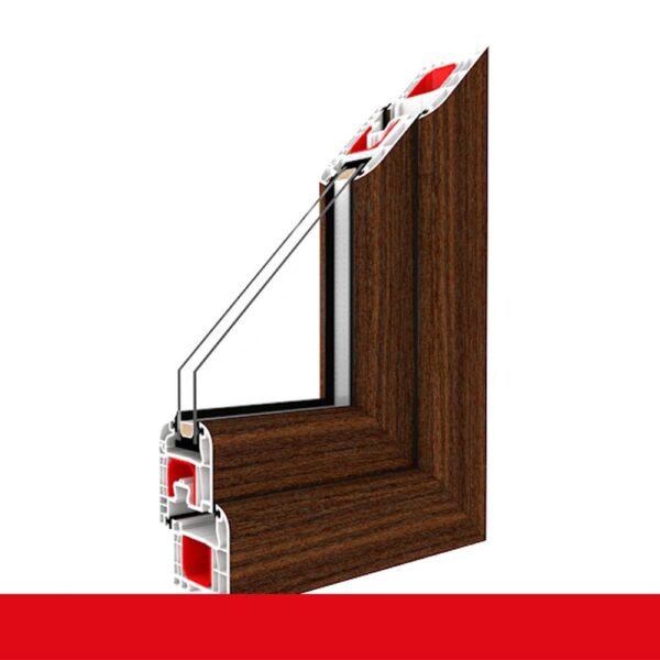 Kunststofffenster Badfenster Ornament Chinchilla Macore