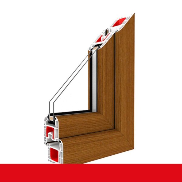 Fenster Streifen Douglasie 4 Sicherheitspilzzapfen abschließbarer Griff / Dreh/Kipp