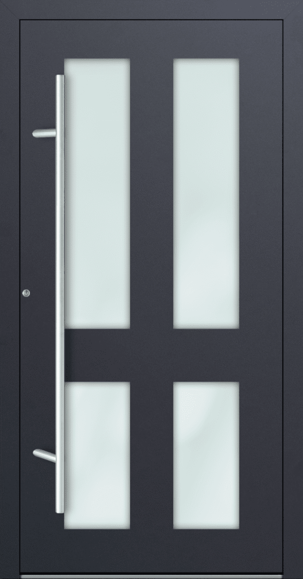Premium Aluminium Haustür FM75 Modell 09