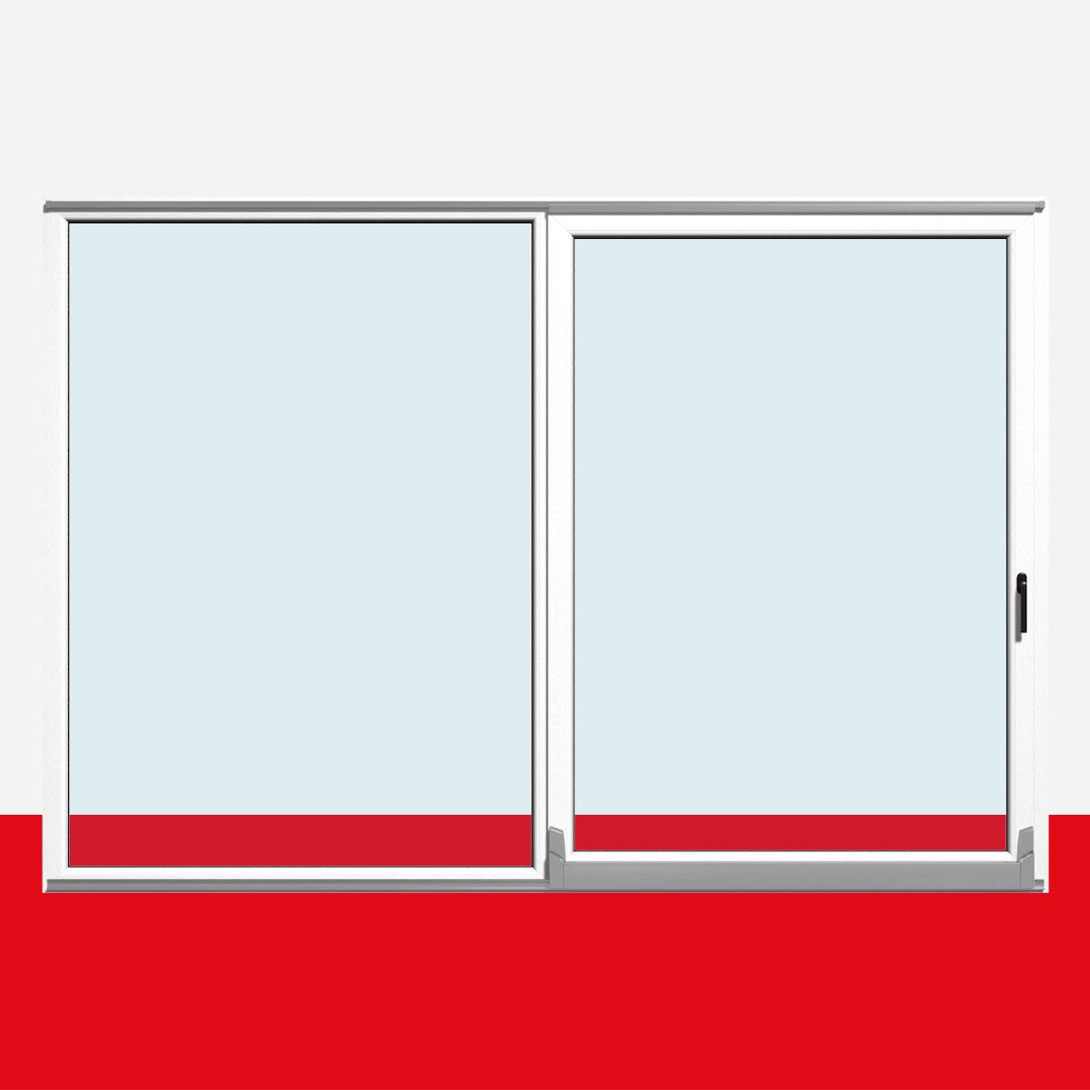 Parallel Schiebe Kipp Schiebetür PSK Kunststoff Stahlblau beidseitig – Bild 3