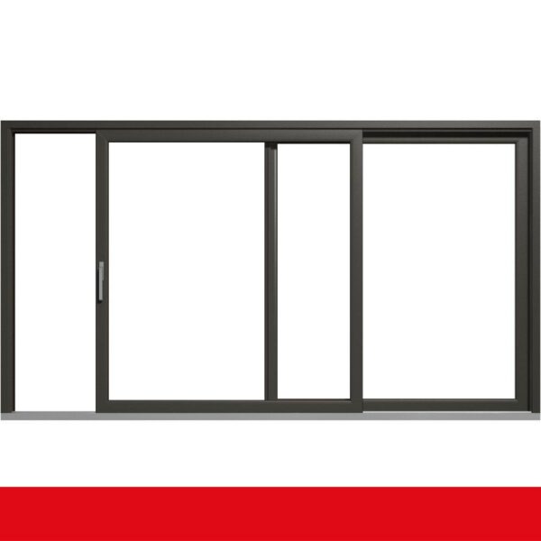 Hebe- Schiebetür Kunststoff Quarzgrau