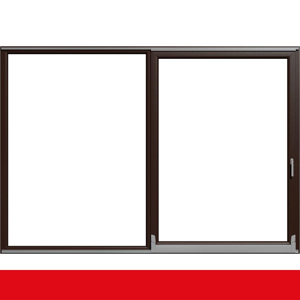 Parallel Schiebe Kipp Schiebetür PSK Kunststoff Schokobraun beidseitig – Bild 2