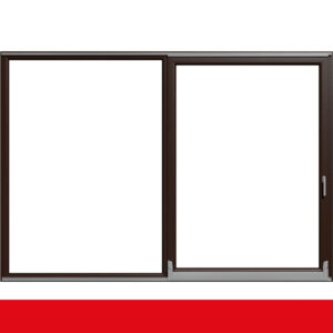 Parallel Schiebe Kipp Schiebetür PSK Kunststoff Schokobraun