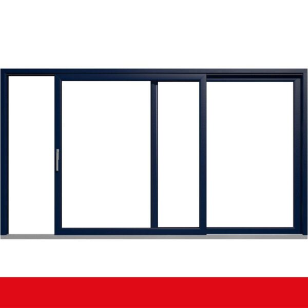 Hebe- Schiebetür Kunststoff Stahlblau