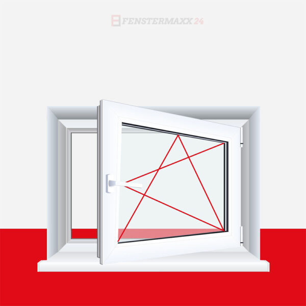 Fenster Garagenfenster Weiss Mit Griff Kellerfenster Dreh-Kipp Doppelverglasung