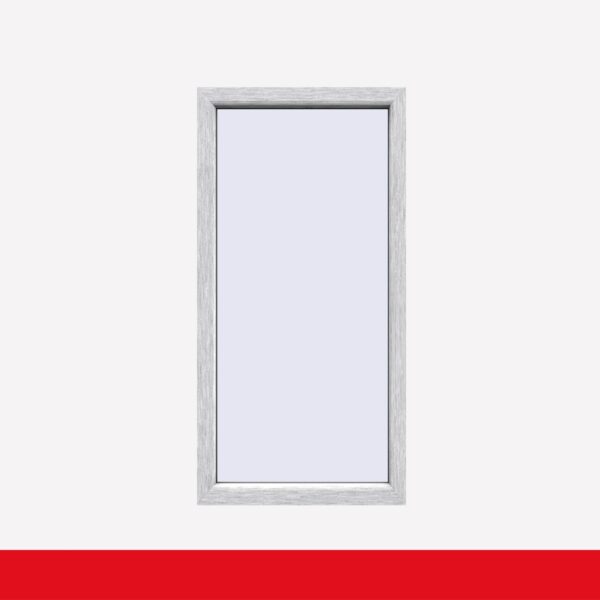 Balkonfenster Aluminium Gebürstet  - 2-fach / 3-fach Festverglasung Balkon Fest