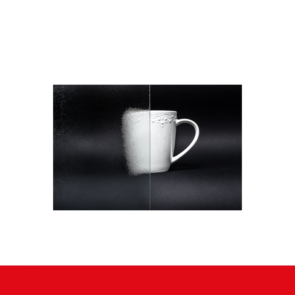 Kunststofffenster Badfenster Ornament Chinchilla Braun Maron – Bild 4