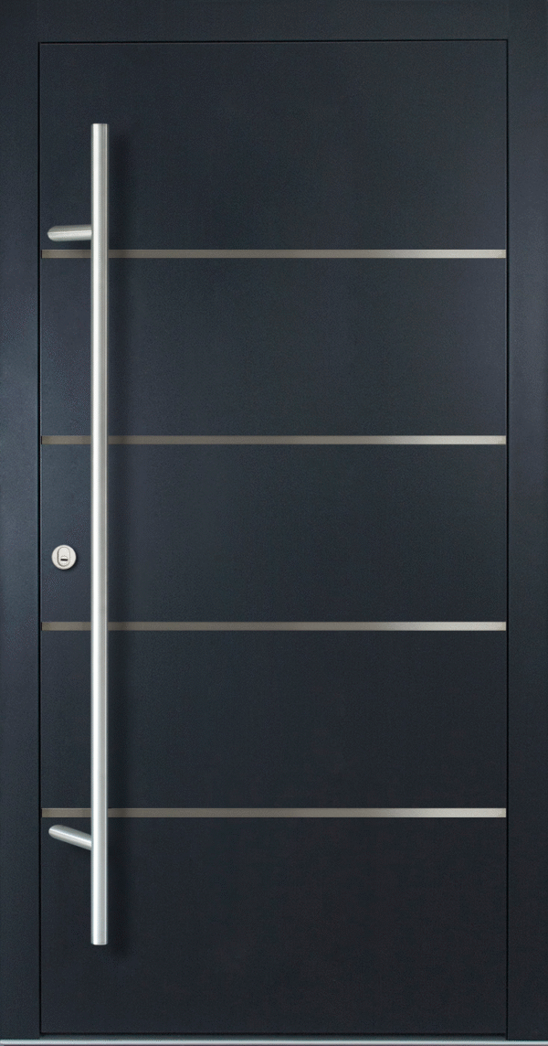 Premium Aluminium Haustür FM75 Modell 02
