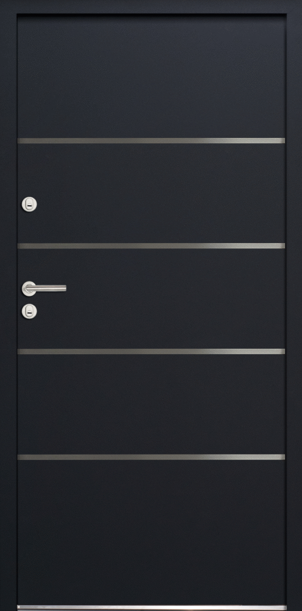 FM ATU56 Alu-Stahl Nebeneingangstür Modell 502