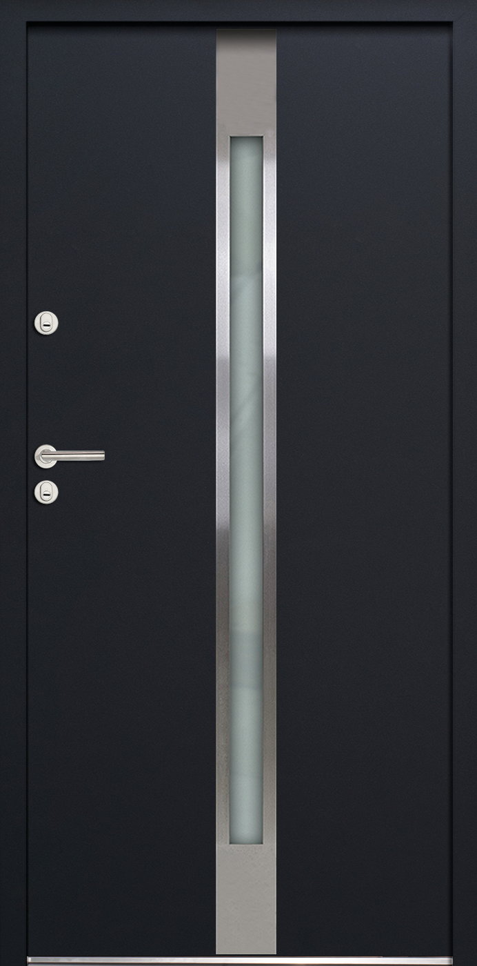 FM ECO68 Stahl-Nebeneingangstür Modell 05