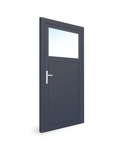 Fenstermaxx24 Österreich, Online Fenster Konfigurator, Nebentür aus Alu, weißer Hintergrund