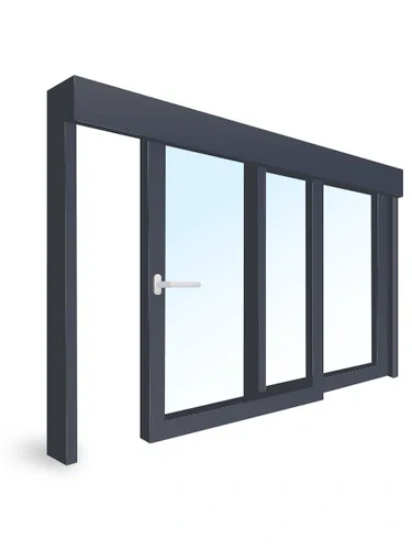 Fenstermaxx24 Österreich, Online Fenster Konfigurator, Schiebefenster aus Alu, weißer Hintergrund