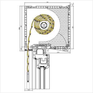Fenstermaxx24 – Aufsatzrollladen 215 mm Revision von Unten