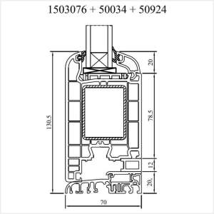 Fenstermaxx24 – Iglo 5 Haustuerfluegel als Fest mit Schwelle