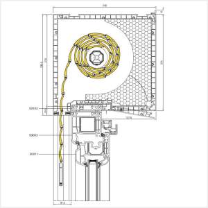 Fenstermaxx24 – Iglo 5 Parallel Schiebe Kipp Tuer Aufsatzrollladen Revision von Unten