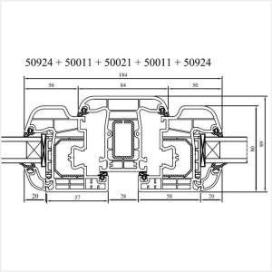 Fenstermaxx24 – Iglo 5 Pfosten mit Fluegel