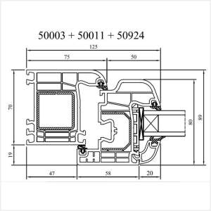 Fenstermaxx24 – Iglo 5 Rahmen 75 mm mit Fluegel